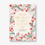 Merry Florals Holiday Card