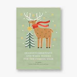 Reindeer Topper Holiday Card