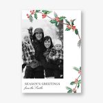 Holly Days Holiday Photo Card