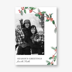 Holly Days Holiday Photo Card