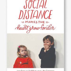 Social Distance Holiday Photo Card