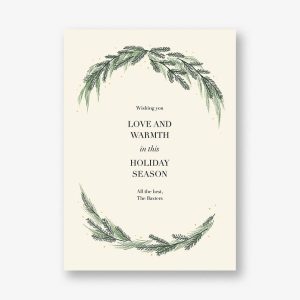 Greenery Frame Holiday Card