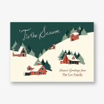 Cozy Cabins Holiday Card