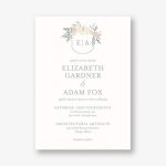 Garden Crest Wedding Invitation