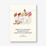 Cardinal Stockings Holiday Card