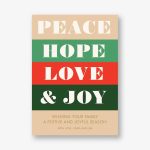 Peace and Joy Holiday Card