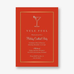 Yule Fuel Foil Party Invitation