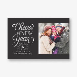Cheers New Year Postcard