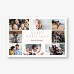 Merry Christmas Blocks Postcard