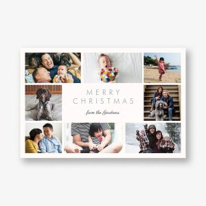 Merry Christmas Blocks Postcard