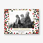 Sprinkled Confetti Holiday Photo Card