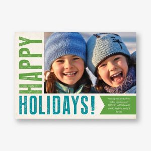 Happy Holidays Poster Photo Card