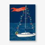 Sailboat Holiday Photo Card