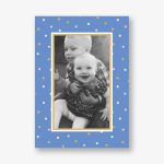 Wrapping Paper Blue Holiday Photo Card