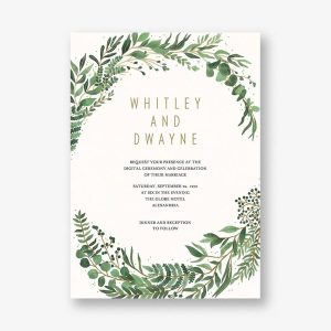 Verde Wedding Invitation