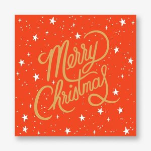 Merry Christmas Script Holiday Card