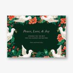 Peace Doves Holiday Card