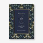 Flowering Mimosa Wedding Invitation