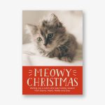 Meowy Christmas Holiday Photo Card