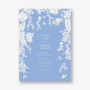 Fleurs d'Alenvßon Wedding Invitation