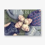Be Merry Border Holiday Photo Card