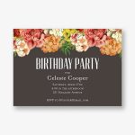 Bouquet Birthday Party Invitation