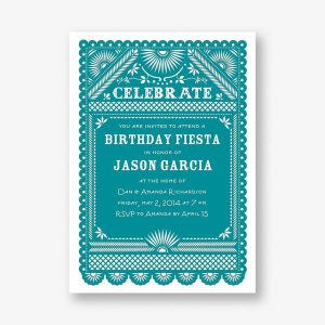 Fiesta Flag Birthday Party Invitation