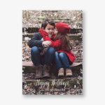 Snowflake Holiday Photo Card Vertical