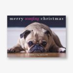 Woofing Christmas Holiday Photo Card