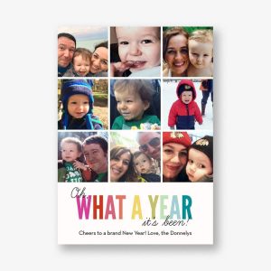 What A Year 9 Holiday Multi-Photo Card