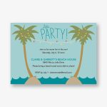 Palm Trees Party Invitation