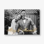 Merry Married Foil Photo Card