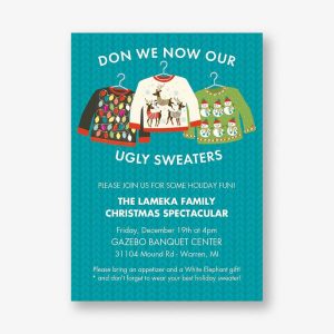 Ugly Sweater Holiday Party Invitation