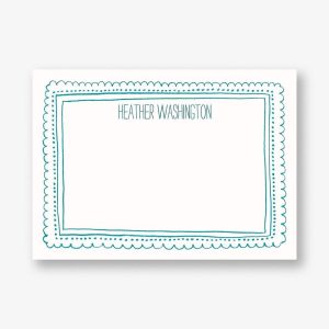 Reverse Chalkboard Frame A6 Stationery