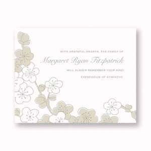 Cherry Blossom Sympathy Card