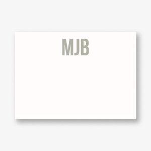 Bebas Monogram A6 Stationery