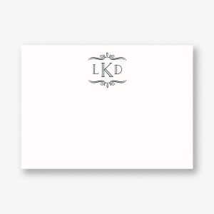 Vintage Marquis Monogram A6 Stationery
