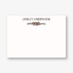 Watercolor Laurel A6 Stationery