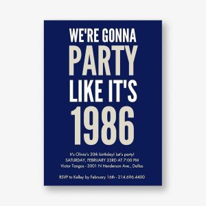 Party Like Birthday Party Invitation