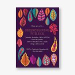 Fall Leaves Party Invitation