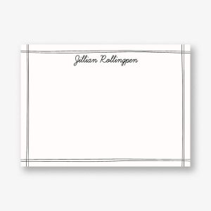 Border Lines A6 Stationery