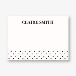 Black Dots A6 Stationery