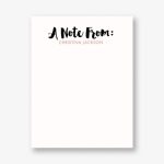 Note From A2 Stationery