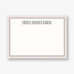 Diagonal Stripes Border A6 Stationery