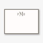 Monogram Border A6 Stationery