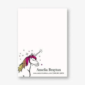 Unicorn A6 Stationery