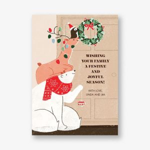 Wreath Support Holiday Card