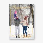 Reframed Holiday Photo Card