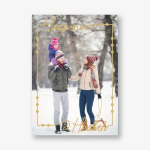 Reframed Holiday Photo Card