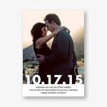 Knockout Photo Save the Date Card